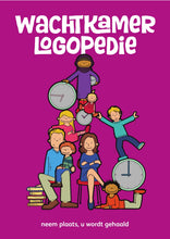 Load image into Gallery viewer, Wachtkamerposter Logopedie, magenta