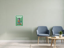 Load image into Gallery viewer, Groene wachtkamerposter in witte lijst